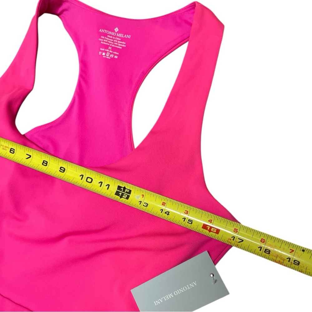 Antonio Melani Courtside Athletic Tennis Dress Bright Pink XL NWT - Picture 9 of 11